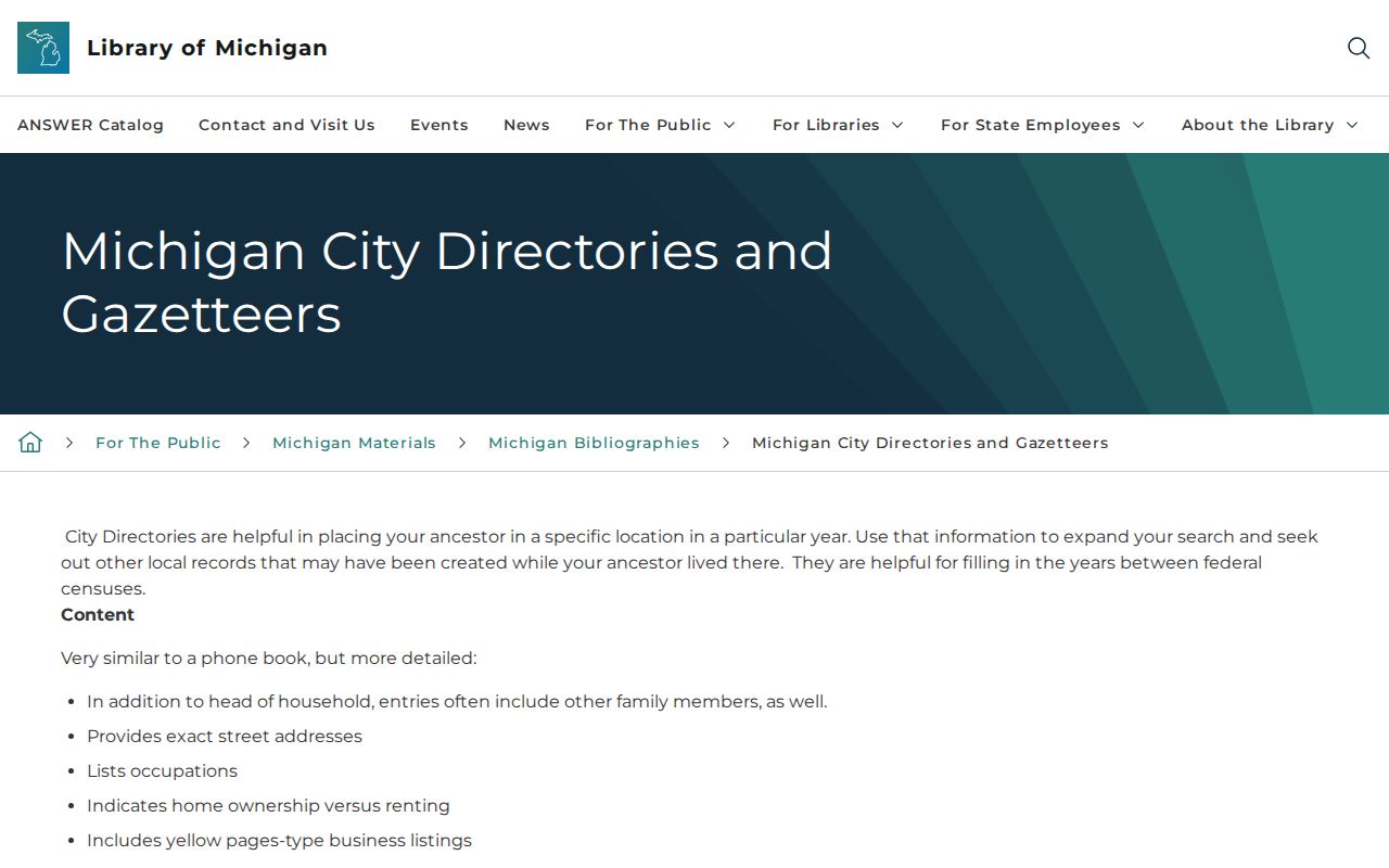 Northville Township previous residents historical city-directory research guide